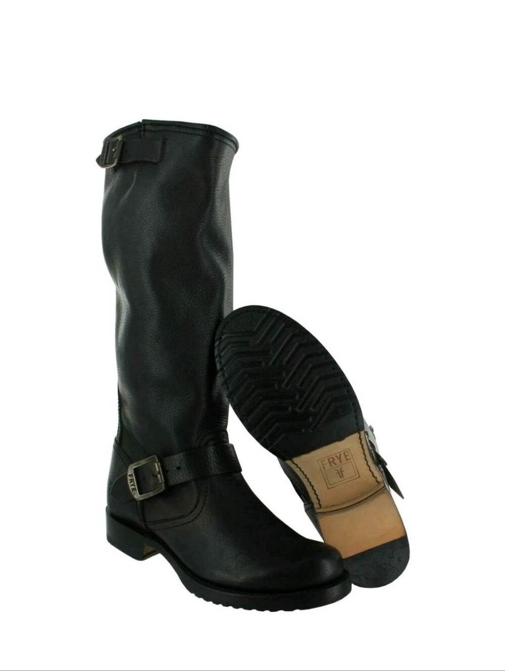 Frye Black Leather Veronica Boots Size 7 Womens